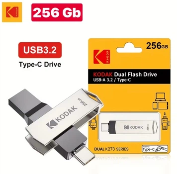 Флешка USB 2 в 1 Kodak 256 GB Type-C USB 3.2 для телефону та комп'ютера супер швидка!