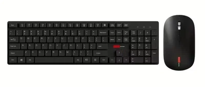 Черный комплект клавиатура + мышка беспроводные, Lenovo KN220 Wireless