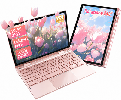 Сенсорний ноутбук 10.95" MOREPC Mini Intel N95 RAM 16GB SSD 1TB Windows 11 Pro Алюмінієвий корпус (UKR) (102406940) - Уцінка