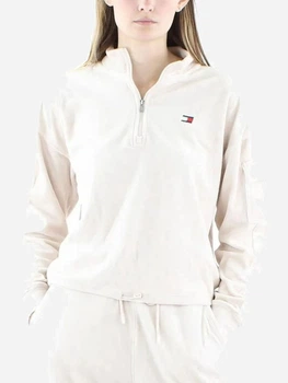 Толстовка на молнии без капюшона женская Tommy Hilfiger 852616005 M Бежевая (1162703148)
