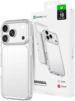 Etui AMAZINGTHING Minimal Drop Proof do iPhone 18 Pro Transparent (4896238101543)