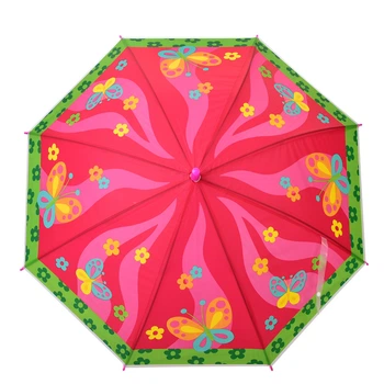 Дитяча парасолька "Метелики" Bambi MK 5887(Pink) довжина 66 см, тростина 60,5 см, діаметр 84 см, спиця 48,5 см