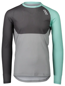 Джерсі POC MTB Pure LS Jersey, Lt Fluorite Green/Sylvanite Grey/Alloy Grey, S (SHM_PC 528448320SML1)