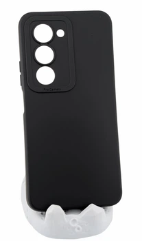 Чехол Pro Camera для Poco M8s бампер с микрофиброй черный
