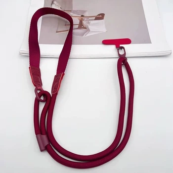 Ремінець для телефона на шию CaseFashion «Oxford» - Wine Red