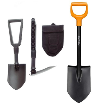Універсальна складна лопата Fiskars (1000621) + Лопата коротка Solid Fiskars (1014809) (1066715) 1060004