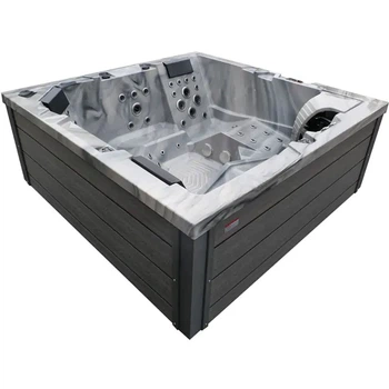 Гідромасажний СПА-басейн Aquajoy Monaco Odyssey 220×220×90 см на 5 осіб, 74 форсунки, Bluetooth, LED