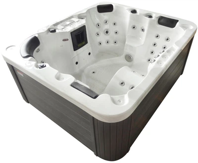 Гідромасажний СПА-басейн Aquajoy Como 190×160×82 см на 4 особи, 47 форсунок, Bluetooth, Balboa