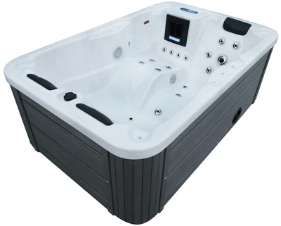 Гідромасажний СПА-басейн Aquajoy Alicante 205×130×70 см на 3 особи, 31 форсунка, Balboa, LED