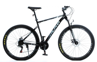 Велосипед Спортивный 29 дюймов Corso ALPHA LF-824 оборудование Shimano стальная рама 21 дюймов 21 скорость. Black (187717)