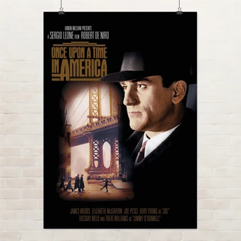 Постер Однажды в Америке, Once Upon A Time In America (1984), культовое кино, A3 42×30 см (id3752)