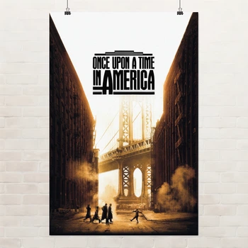 Постер Однажды в Америке, Once Upon A Time In America (1984), культовое кино, A3 42×28 см (id3751)