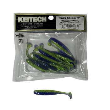 Силикон Keitech Easy Shiner 2" EA#17 midnight chart back (12 шт/уп),1551.12.95