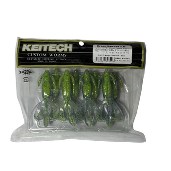 Силікон Keitech Crazy Flapper 2.8" EA#17 midnight chart back (8 шт/уп),1551.12.77
