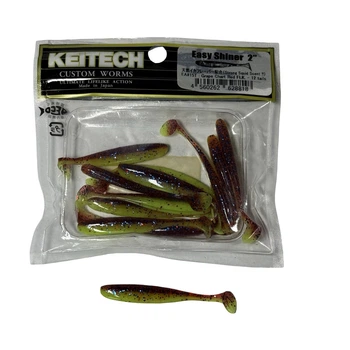 Силикон Keitech Easy Shiner 2" EA#15 grape chart red flk (12 шт/уп),1551.11.35