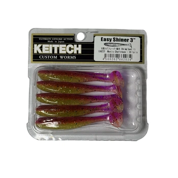 Силикон Keitech Easy Shiner 3" EA#23 mystic chartreuse (10 шт/уп),1551.15.85