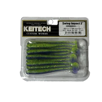 Силикон Keitech Swing Impact 3" EA#17 midnight chart back (10 шт/уп),1551.14.03