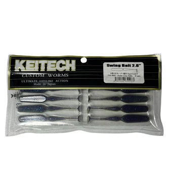 Силікон Keitech Swing Bait 2.8" PAL#06 Violet Lime Berry (8 шт/уп),1551.14.99
