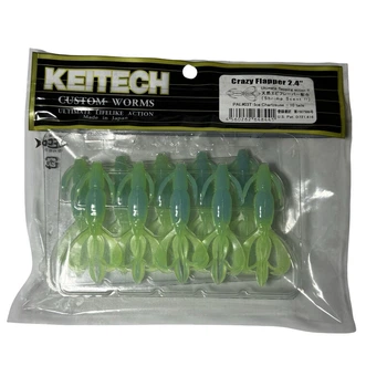 Силікон Keitech Crazy Flapper 2.4" PAL#03 Ice Chartreuse (10 шт/уп),1551.14.48