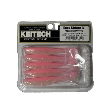 Силикон Keitech Easy Shiner 3" EA#10 Pink Silver Glow (10 шт/уп),1551.05.42