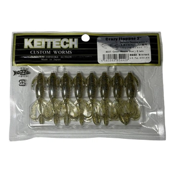 Силикон Keitech Crazy Flapper 2" #403 Green Weenie Blue (8 шт/уп),1551.05.71