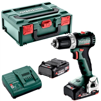 Акумуляторний шуруповерт Metabo BS 18 L BL, 2x2.0 Ah, SC 36, кейс MetaBox 145
