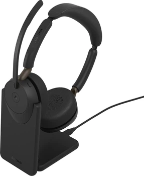 Słuchawki Jabra Evolve3 65 MS Stereo Link 390c + Charging Dock Black (36599-999-889)