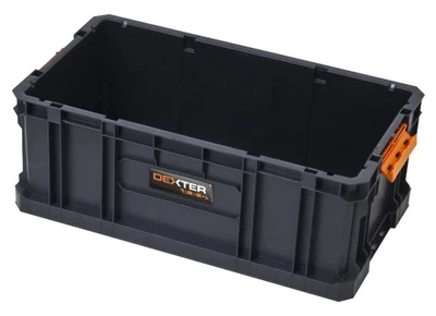 Ящик для інструментів Dexter Qbrick System Box 200 29,5×53×19,5 см модульний бокс бічні замки