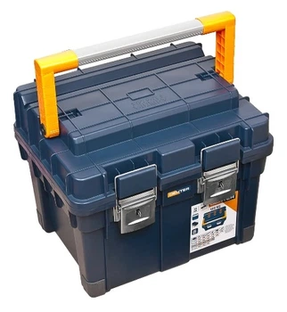 Ящик для інструментів Dexter HD Compact 44 см 17 дюймів пластик 44×34×36 см глибоке відділення ручка