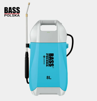 Аккумуляторный садовый опрыскиватель 8 л Bass Polska 8603 с диафрагмовым насосом для сада и теплиц