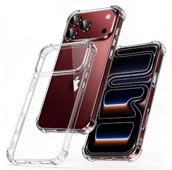 Чехол WXD на iPhone 18 Pro / чехол для смартфона с усиленными углами / (прозрачный) / открытая камера