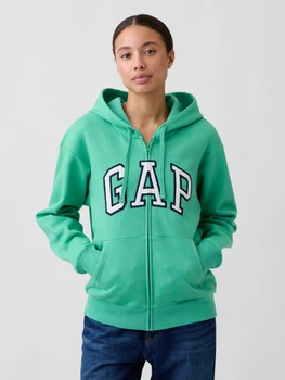 Толстовка на флисе GAP с логотипом 1162719527 (Зеленый M) - Уценка