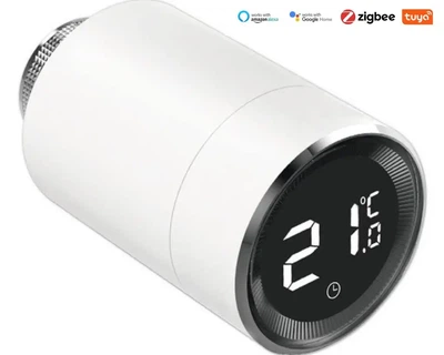 Розумний терморегулятор Essentials Premium для радіатора Zigbee, Tuya Smart, розумний термостат радіаторний бездротовий, M30×1,5, електронна термоголовка