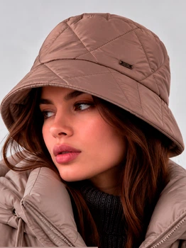 Панама жіноча VILSS Moncler Raincoat VL-2203-L5 55-58 Бежева (VL-2203-L5)