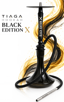 Кальян Tiaga Hookah Black Edition X 57см черный на уплотнителе из нержавеющей стали с диффузором