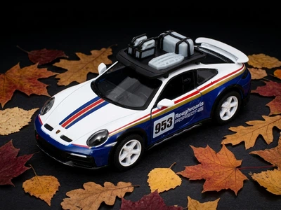 Колекційна машинка Porsche 911 No.953 Rallye Dakar 2023 Модель 1:36