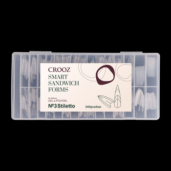 Двойные верхние формы для наращивания ногтей Crooz SMART FORMS SANDWICH (Стилет)