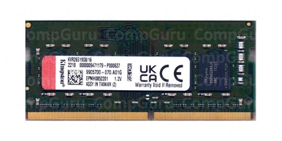 Оперативная память для ноутбука Kingston DDR4 16GB 2666MHz SO-DIMM PC4-2666 (KVR26S19S8/16)