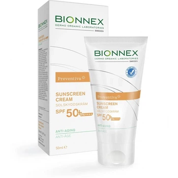 Антивіковий сонцезахисний крем Bionnex для обличчя Preventiva Sunscreen 50+ Anti Aging 50 мл