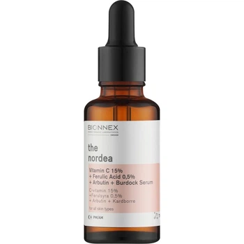 Сироватка Bionnex для обличчя The Nordea C Vitamin 15% + Ferrulic Acid 0,5% + Burdock 30 мл