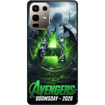 Силиконовый бампер чехол Candy для Infinix Note 50 Pro Plus 5G (X6856) с картинкой Avengers Doomsday Мстители