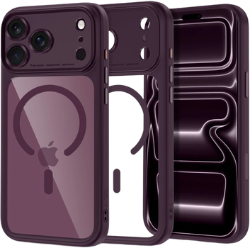 Панель Tech-Protect MagPeak MagSafe CC Case для Apple iPhone 18 Pro Max / 17 Pro Max Burgundy (5906302342013)
