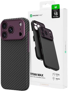 Панель AmazingThing Titan Max Lens Case MagSafe для Apple iPhone 18 Pro Max Purple (4896238102342)