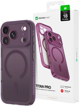 Панель AmazingThing Titan Pro Lens Case MagSafe для Apple iPhone 18 Pro Max Purple (4896238101734)