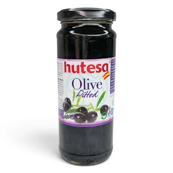 Маслини Hutesa чорні без кісточки 350 г