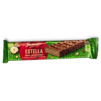 Вафельний батончик Bonitki Estella з горіхом 50 г