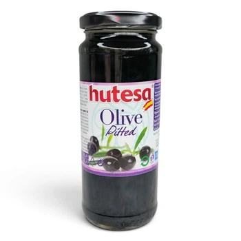 Маслини Hutesa чорні без кісточки 350 г