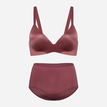 Комплект женского белья (бюстгальтер + трусики-слипы) Victoria's Secret 470874093 44D/XL Розовый (1160211871)