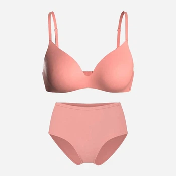 Комплект женского белья (бюстгальтер + трусики-слипы) Victoria's Secret 117294183 38D/XL Розовый (1161950093)