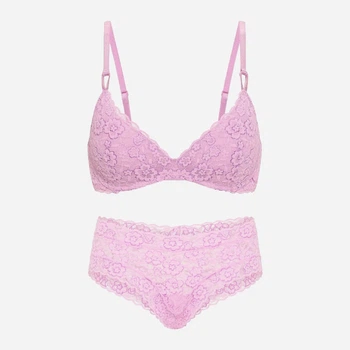 Комплект женского белья (бюстгальтер + трусики-бразилиана) Victoria's Secret 199208669 38D/XL Сиреневый (1162535140)